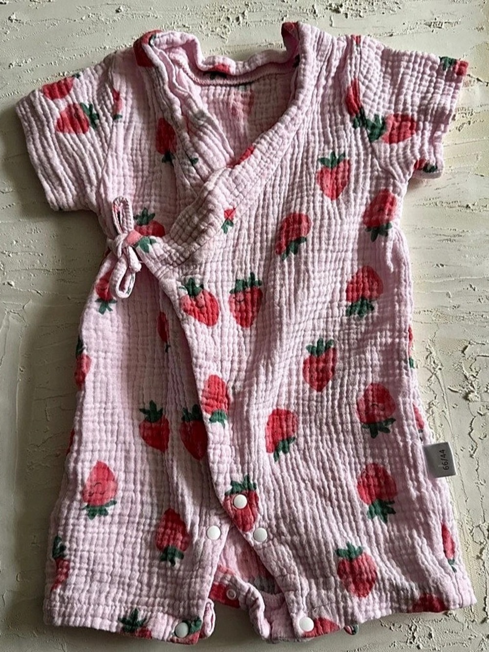 Baby Strawberry Print Romper